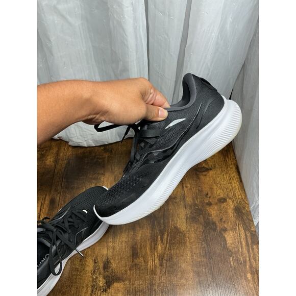 Saucony Running Shoes Womens Size 8 Wide Black White Ride 15 Sneakers S10730-05 - Picture 5 of 11